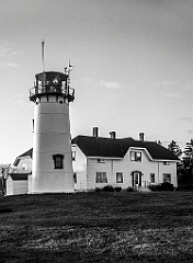 Chatham Lighthouse on Cape Cod - BW